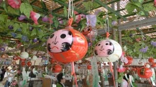preview picture of video '川崎大師 風鈴市 ほぼ全出展 Wind-chime market at Kawasaki-Daishi'