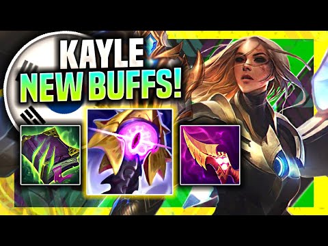 KOREAN CHALLENGER TRIES KAYLE WITH NEW BUFFS! - Korean Challenger Plays Kayle Mid vs Akali!
