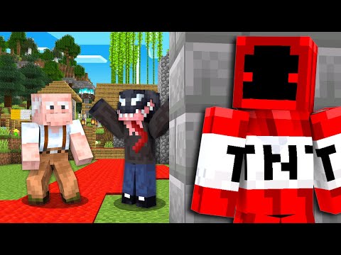 MINECRAFT, ale WŁAMAŁEM SIĘ NA SERWER ENZZI I DZIADKA! *ukrywam się*