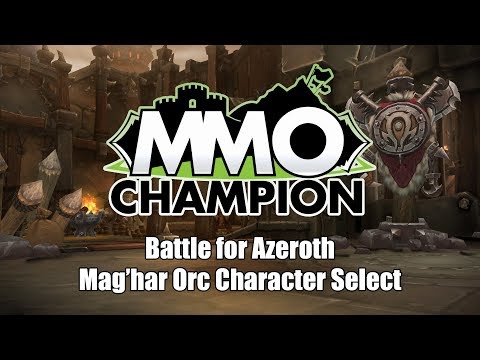 Mag'har Orc Character Select Screen - Battle for Azeroth