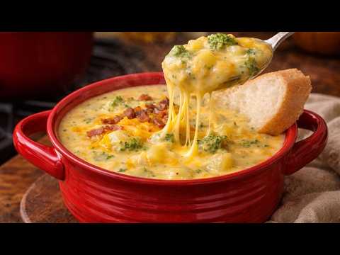 SERIOUSLY, I Can't Stop Making this Cheddar Broccoli and Potato Soup ❤️