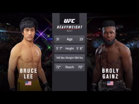 UFC4 Bruce Lee vs Broly Gainz EA Sports UFC 4 rematch
