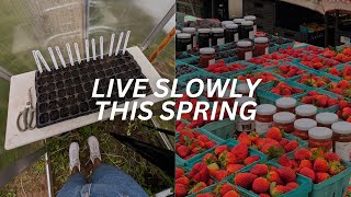 SPRING SLOW LIVING | how to live intentionally this season 🌱