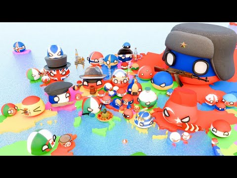 Western Europe Vs Eastern Europe (Countryballs)