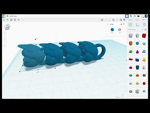 Making an Articulated Dragon In Tinkercad
