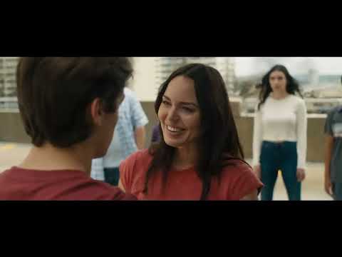 Trailer frame with dragon Ladon diving amid sparks as Shazam rockets upward