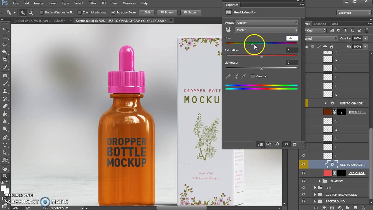 Dropper Bottle Mock-up Tutorial