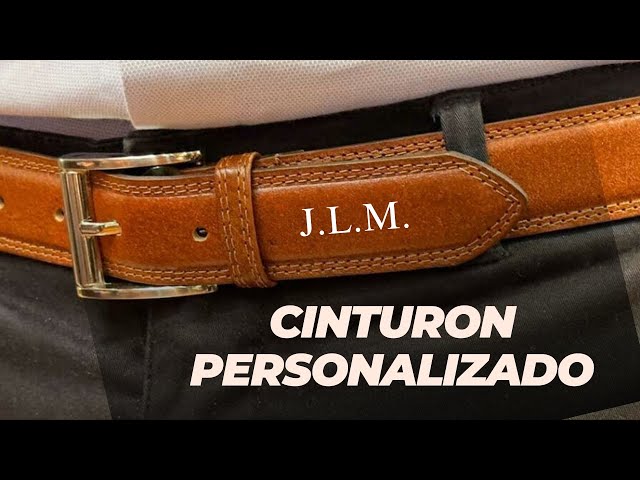 Vídeo relacionado con MFCHICIFY Cinturón de cuero personalizado para hombre, regalo grabado personalizado, cinturón de aniversario hecho a mano, regalo del día de San Valentín para marido, Marrón claro, 1