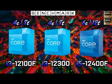 Intel i3 12100F vs i3 12300 vs i5 12400F // Benchmark // Test in 7 Games