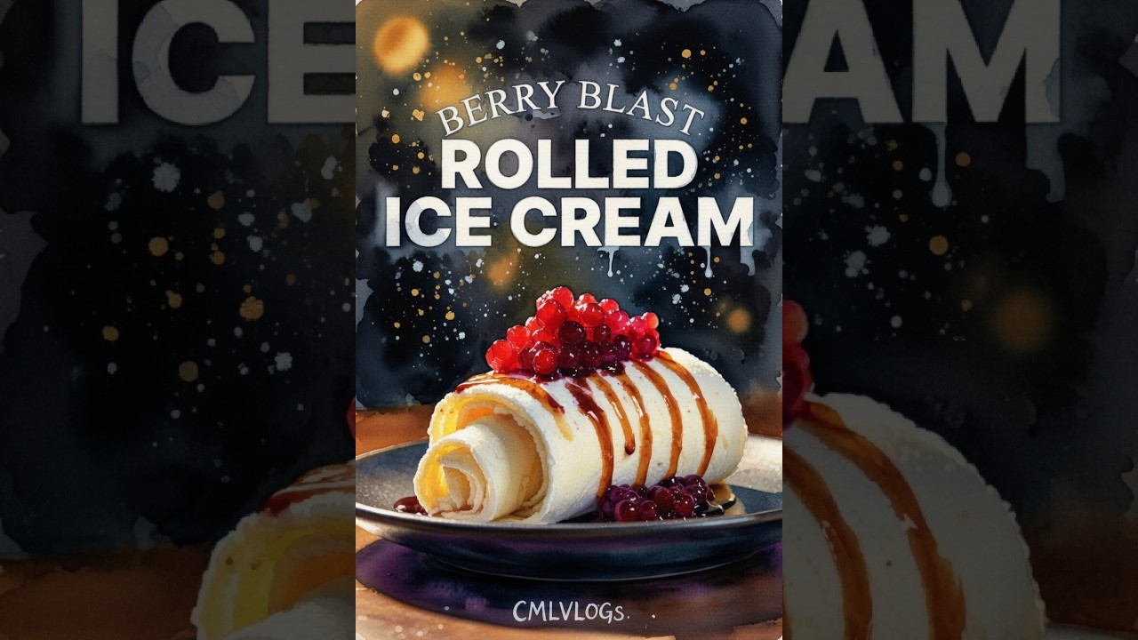 Mixed berry ice-cream || Stir-fried ice cream special ice-cream roll || ice-cream || @CMLVlogs8989