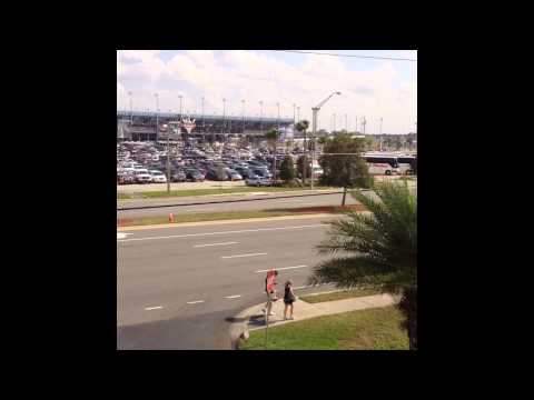 Daytona Speedway Parking, View From Quality Inn