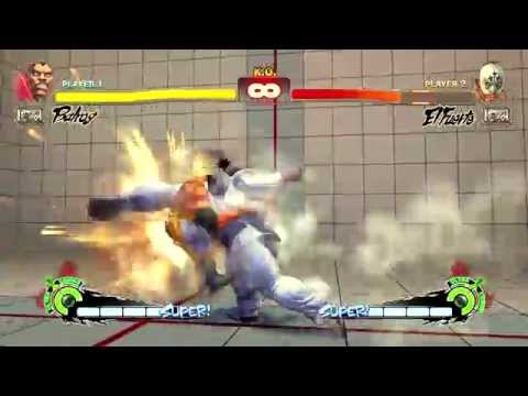 USFIV: Balrog cross-up EX dash upper vs El Fuerte
