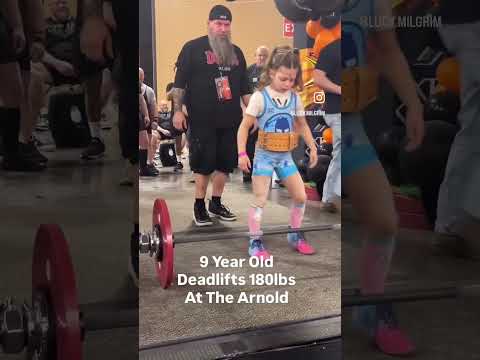 Girl Power! 9-Year-Old Girl Weighs 60 Lbs, Deadlifts Three Times Her Body Weight