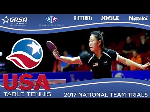 2017 US National Team Trials Day 1 - Lily Zhang vs. Amy Wang (SF) Highlights