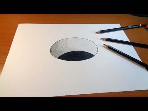 Drawing 3D Hole, How to draw 3d hole