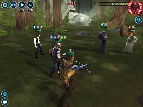 SWGOH - GAC - 3v3 - Dash, Chewie, Han vs Tusken Chieftain - FAIL