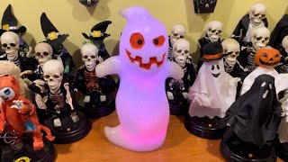Seasons 2009 Lighted Melted Plastic Popcorn Goofy Ghost (THRIFT STORE FIND)