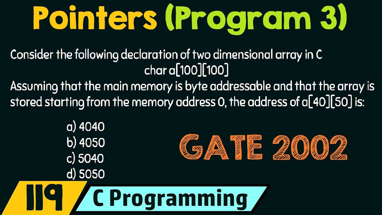 Pointers (Program 3)
