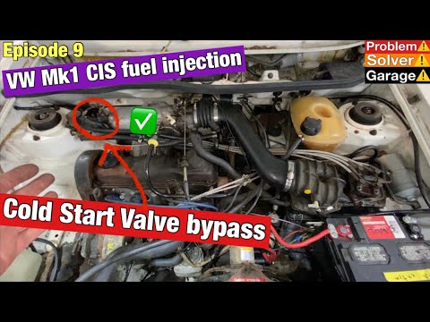 VW Mk1 cold start valve bypass. VW Mk1 coldstart issue resolved. Mk1 CIS cold start valve.