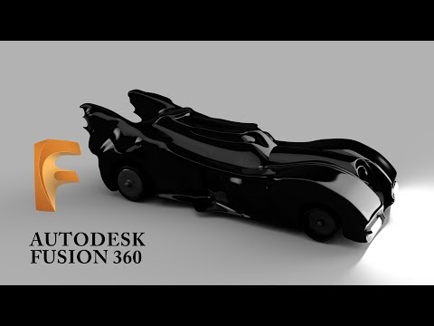 Batmobile Rendering in Fusion 360