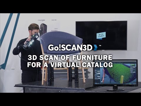 Go!SCAN SPARK: 3D scan of a chair based on geometry and color