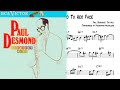 I've Grown Accustomed To Her Face - Paul Desmond Transcription