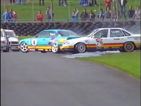 BTCC Donington 1992 Soper Leslie spin