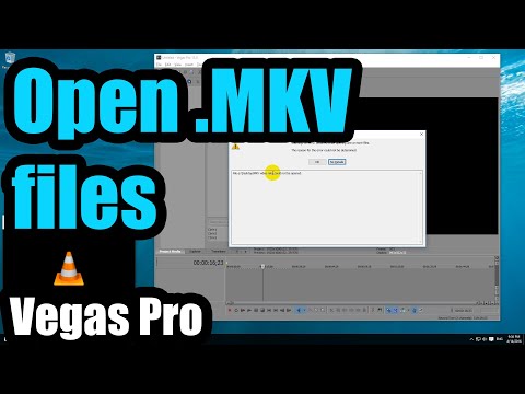 How to open .MKV files in Vegas Pro (VLC, Lossless Method)