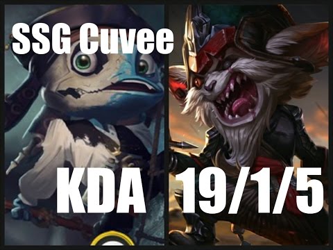 SSG Cuvee Fizz vs Kled Top Lane Patch 7.8  - League Of Legends Korea Ranked Challenger
