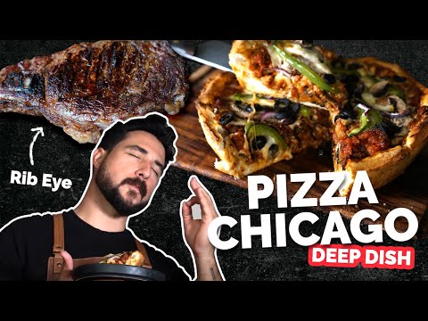 PIZZA DEEP DISH (estilo Chicago) à la Parrilla | La Selección del Parrillero
