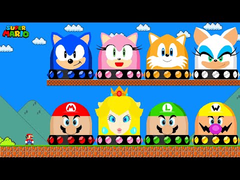 Can Mario Collect Ultimate All Character MARIO - SONIC Switch in Super Mario Bros.?