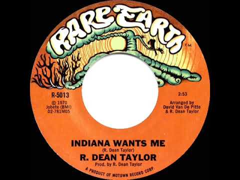 1970 HITS ARCHIVE: Indiana Wants Me - R. Dean Taylor (a #1 record--shorter, faster mono 45 version)