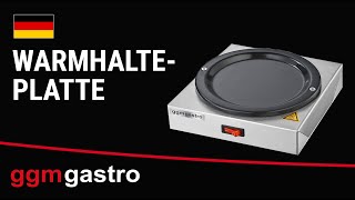 Grijana ploča od nehrđajućeg čelika - 60 W - za 1 termos vrča Ø 174 mm