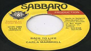 Carla Marshall-Back To Life 1989 (Sabbaro Production)
