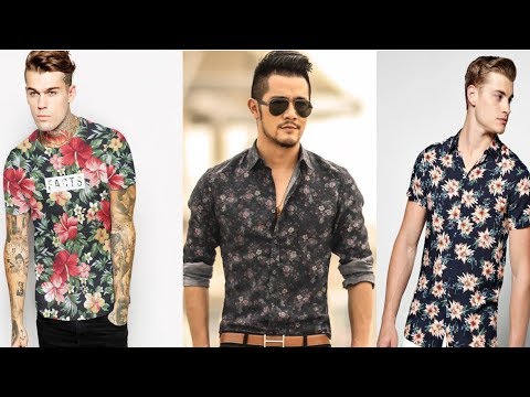 Floral print shirts and t-shirts for mens