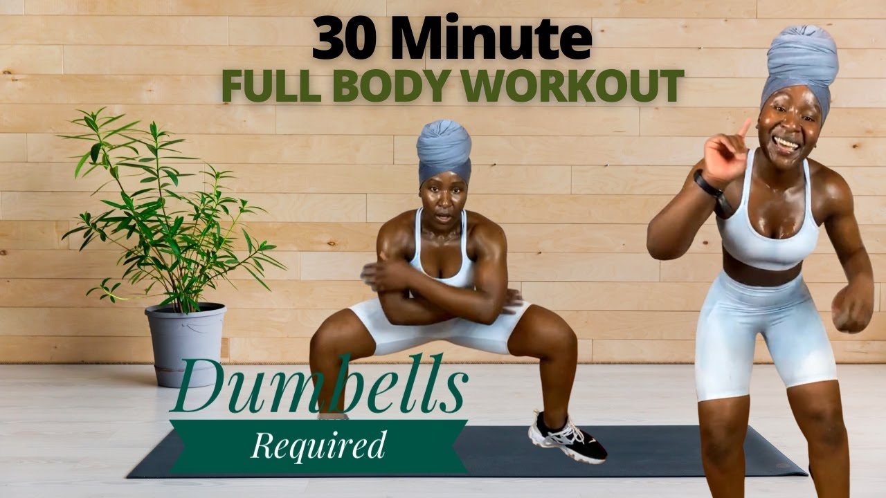 30 FULL BODY WORKOUT | DUMBBELLS video thumbnail