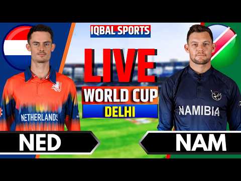 🔴Live: Netherlands vs Namibia, 10th Match, T20 World Cup | Live Cricket Match Today, NED vs NAM Live