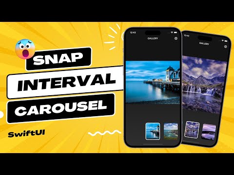SwiftUI Snap Interval Carousel - Animation's - Xcode 14 - SwiftUI Tutorials thumbnail