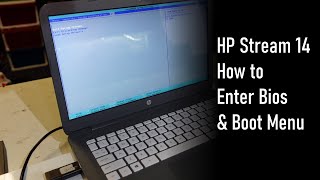 how to enter bios or Boot menu on HP Stream 14
