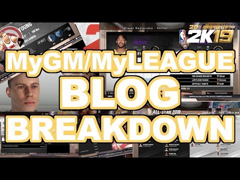 NBA 2K19 News! MyLEAGUE and MyGM Breakdown