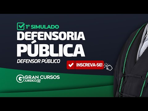 1º Simulado Defensoria Pública - Defensor Público - Correção ao vivo