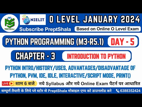 Day 5 Introduction To Python Python Python Programming For O Level O Level Preptshala