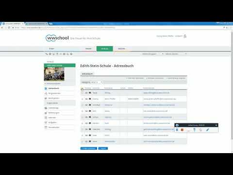 Email an die Kollegen einer Klasse senden