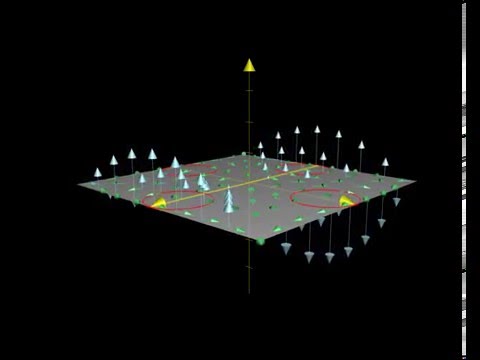 2d vector field with curl vectors shown
