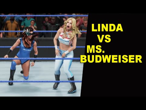 WWE 2K19 Ms. Budweiser vs Linda - Extreme Knockout