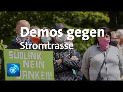 Südlink: Proteste gegen Stromtrasse