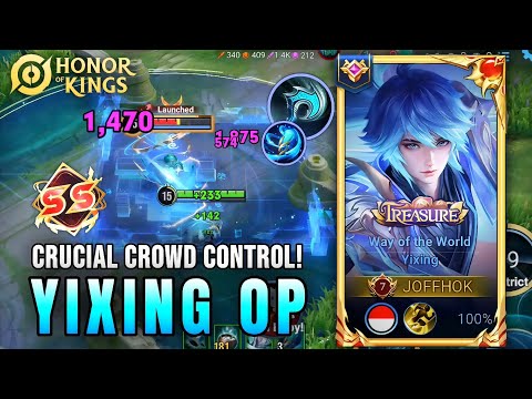 OP YIXING!! Unreal Crucial CC Gameplay - Top 1 Best Build in Honor Of Kings