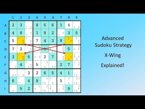 Advanced Sudoku Strategy X-Wing Explained