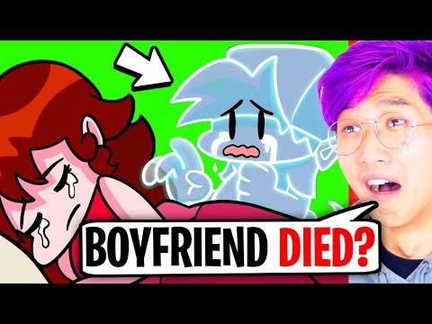 FRIDAY NIGHT FUNKIN' BOYFRIEND DIED & BECAME A GHOST?! (LANKYBOX REACTION!)