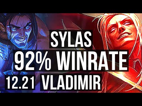 SYLAS vs VLADIMIR (MID) | 92% winrate, 6 solo kills, Legendary | EUW Master | 12.21